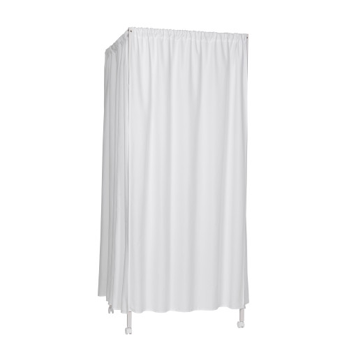 PORTABLE CHANGING ROOM DIVIDER WHITE FRAME