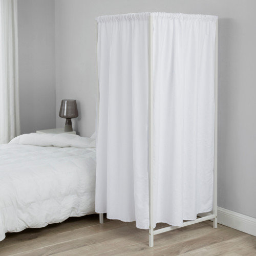 Don't Look At MeÂ® - Portable Changing Room Divider - White Frame