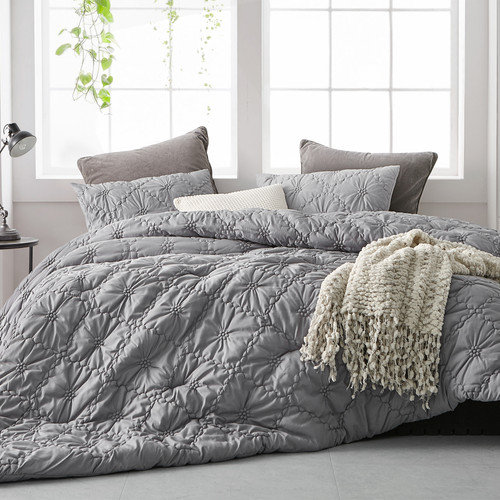 Farmhouse Morning Textured Bedding - Twin XL Comforter - Alloy