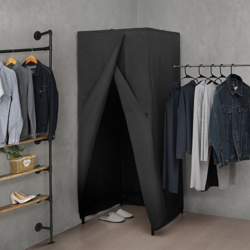 Don't Look At Me® - The Retractable Portable Changing Room - Black Frame