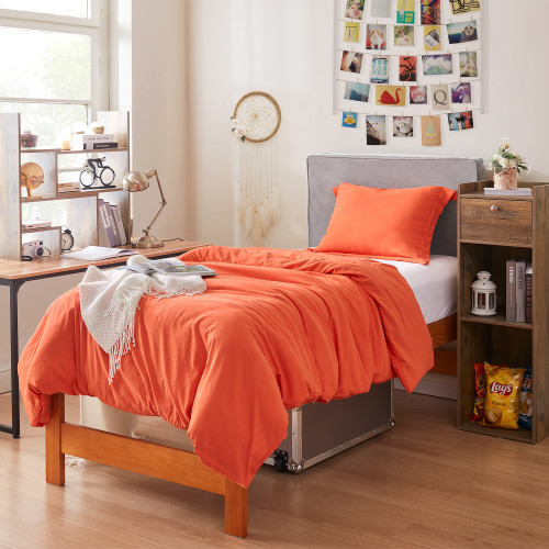 Natural LoftÂ® Twin XL Comforter - Orange