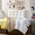 Rainha® Bed 2 Sofa - Tufted & Boucle Pillow Cushion - White