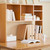 The College Cube - Dorm Desk Bookshelf - Beech (Natural Wood)