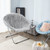 Giant Moon Chair - Mega Furry Plush Glacier Gray