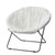 Giant Moon Chair - Mega Furry Plush White