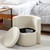 COMFORT CUSHION SEAT WITH STORAGE - CREAM