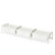 UNDERBED STORAGE - LIDDED 3 SECTION - WHITE