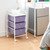 STORAGE CARTS - 3 DRAWER SHELF - PURPLE