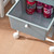STORAGE CARTS - 3 DRAWER SHELF - GRAY