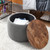 STORAGE TABLE OTTOMAN - BLACK / GRAY