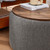 STORAGE TABLE OTTOMAN - GRAY / WHITE