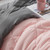 Rose Quartz/Charcoal Reversible Twin XL Comforter