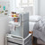 MAGNETIC FRIDGE ORGANIZER SHELVES - WHITE