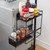 MAGNETIC FRIDGE SLIDING SHELF - BLACK