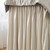 EXTENDED DORM SIZED BED SKIRT PANEL WITH TIES - STONE TAUPE