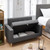 THE COLLEGE COUCH - BOUCLE DARK GRAY