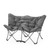 TWIN BUTTERFLY CHAIR - HEATHERED GRAY