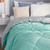 Glacier Gray/Yucca Reversible Full XL Comforter