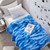 Snowball Chunky Bunny - Coma Inducer® Twin XL Blanket - Cloudy Day Blue