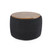 STORAGE TABLE OTTOMAN - BLACK