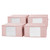 TUSK® Jumbo Storage with Clear View 4-Pack - Rose Quartz