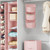 TUSK® 3-Piece College Closet Set - Rose Quartz (Hanging Shelves Version)