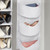 TUSK® 3-Piece College Closet Set - White (Hanging Shelves Version)