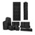 11PC Complete Dorm Organization Set - TUSK® Storage - Black