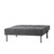 College Mini-Futon Steel Gray