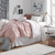 Silver Pink/White Reversible Twin XL Comforter