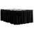 Dorm Sized Bed Skirt Panel with Ties - Black