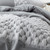 Knit and Loop Textured Twin XL Comforter - Alloy/Glacier Gray