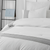 Boutique Border Textured Twin XL Comforter - Hotel Gray