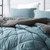 Smoke Blue/Granite Gray Reversible Twin XL Comforter