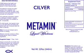 Metamin Silver (Cilver), Liquid Ionic Angstrom Minerals is available in 16, 32, or 128 oz sizes