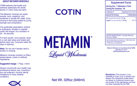 Metamin CoTin, ionic angstrom liquid minerals, is also available in 16, 32 or 128 oz sizes.