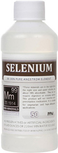Selenium comes in 8, 16 and 128 ounces.
