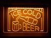 ice, cold, beer, sign, led, neon, sign, light