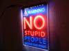 stupid, people, led, neon, sign, light