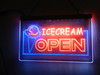 ice cream, led, neon, sign