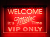 miller, led, neon, sign, beer, sign, light, vip