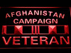 US, Army, Afghanistan, Campaign, Veteran, Ribbon, LED, Sign, neon, light, lighted