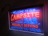 campsite, led, camping, sign, bar, neon, sign, custom, rv, camper