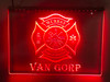 fireman, firefighter, led, neon, sign, light, personalized