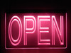 open, led, neon, sign, light