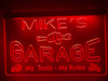 garage, mechanic, custom, led, neon, sign, car, stupid, fix, personalized