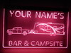 camp, camping, camper, led, neon, sign, personalized, light