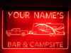 camp, camping, camper, led, neon, sign, personalized, light