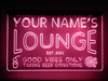 lounge, personalized, led, neon, sign, light, light up sign