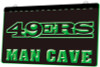 49ers, Man Cave, Acrylic, LED, Sign, light, lighted, neon